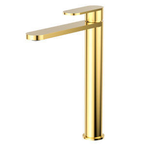 Brushed Gold ECLAT Series SUS304 tall vessel basin faucet