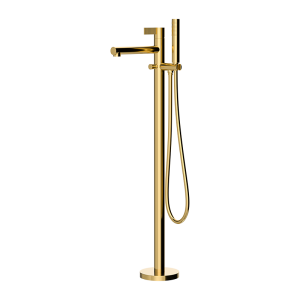 Brushed Gold PURE Series floor mounted bathtub faucet set