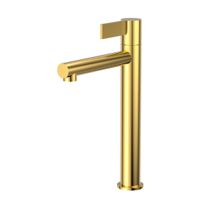 Brushed Gold PURE Series SUS304 tall vessel basin faucet