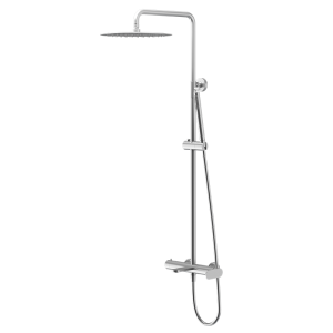 Brushed Nickel ECLAT Series SUS304 exposed triple function rain shower system
