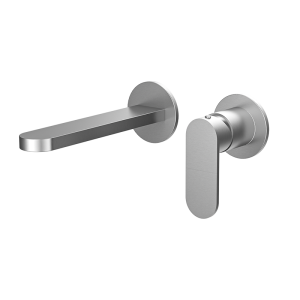Brushed Nickel ECLAT Series SUS304 wall mounted basin faucet