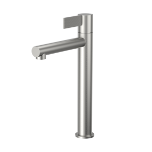 Brushed Nickel PURE Series SUS304 tall vessel basin faucet