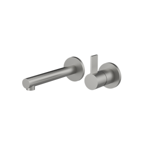 Brushed Nickel PURE Series SUS304 wall mounted basin faucet