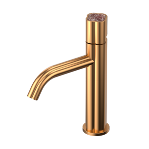 Brushed Rose Gold GILDED CLOVER Series H59A basin faucet