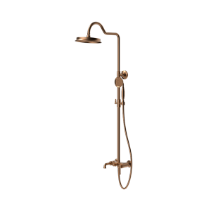 Brushed Rose Gold LUXE Series triple function rain shower system