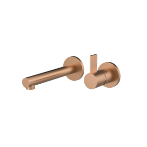 Brushed Rose Gold PURE Series SUS304 wall mounted basin faucet