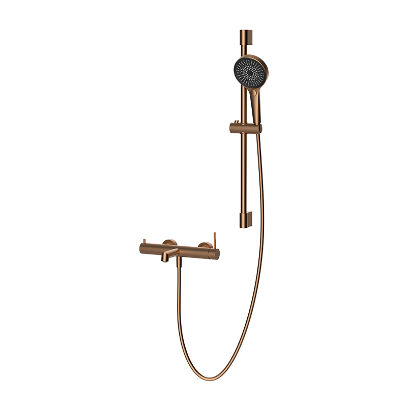 Brushed Rose Gold RING Series H59A exposed dual function bath shower mixer set