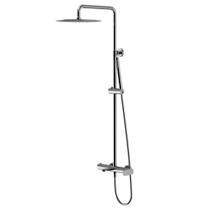 Chrome ECLAT Series SUS304 exposed triple function rain shower system