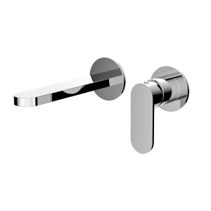 Chrome ECLAT Series SUS304 wall mounted basin faucet