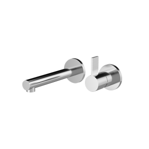 Chrome PURE Series SUS304 wall mounted basin faucet