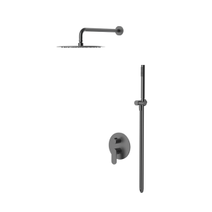 Gunmetal ECLAT concealed dual function rain shower system