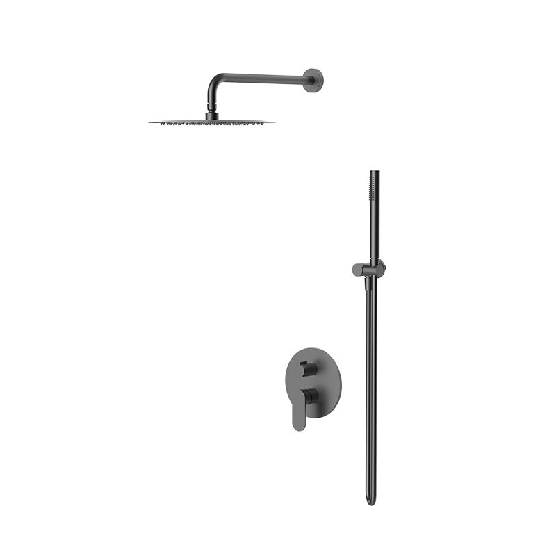 Gunmetal ECLAT concealed dual function rain shower system