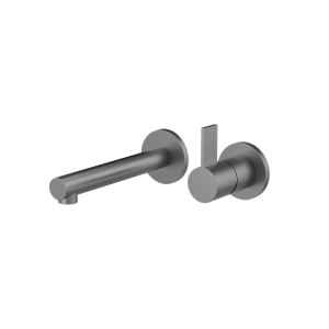 Gunmetal PURE Series SUS304 wall mounted basin faucet