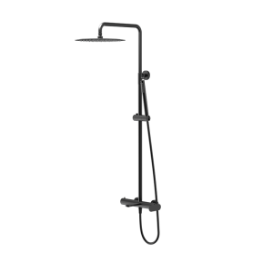 Matte Black ECLAT Series SUS304 exposed triple function rain shower system