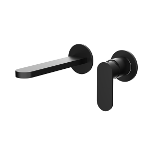 Matte Black ECLAT Series SUS304 wall mounted basin faucet